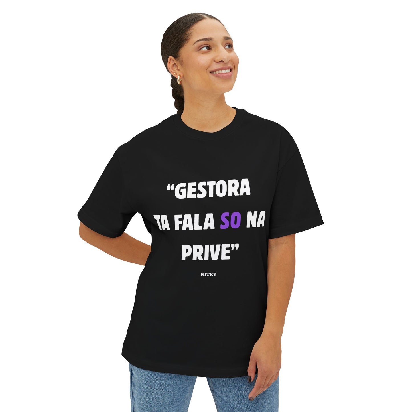 Unisex Oversized Boxy Tee  Shirt -Gestora