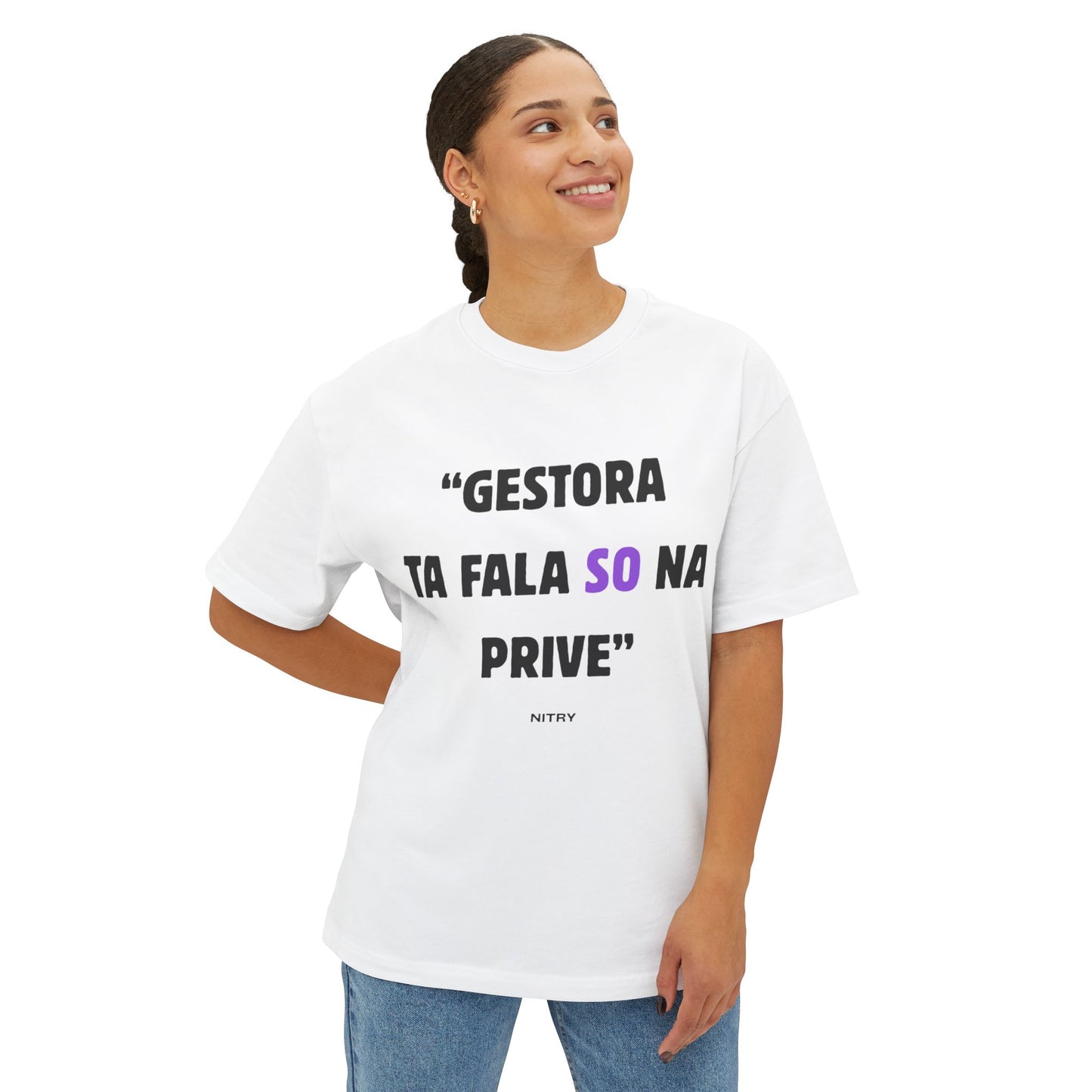 Unisex Oversized Boxy Tee  Shirt -Gestora